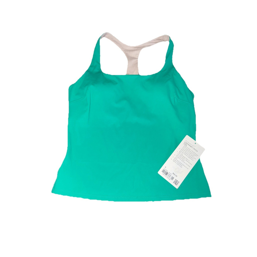 LULULEMON LIGHTWEIGHT TENNIS TANK MALDIVES GREEN SIZE 8 NWT